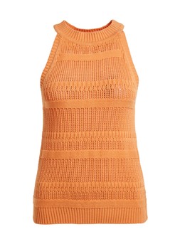 Tu Orange Halter Neck Pointelle Vest, &pound;16