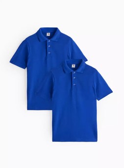 Tu-2 Pack Denim Blue Unisex Polo Shirts (Perfect Colour)2