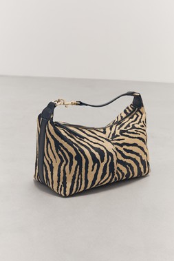 Tu-AW26-StillLife-01 - Zebra Leather Ponyskin Slouch Handheld Bag, £30 