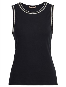 Tu Black Crochet Trim Vest, £10