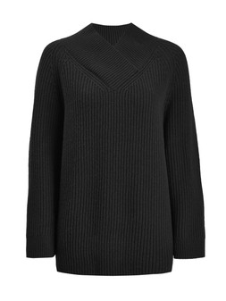 Tu Black Premium Lambswool Envelope-Neck Jumper £35