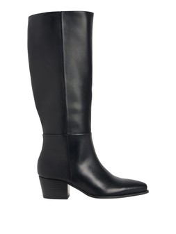 Tu Black Smooth PU Long Western Boot £40