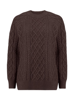 Tu Brown Chunky Oversized Cable Jumper £30