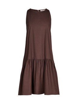 Tu Brown Drop Waist Mini Dress, £20