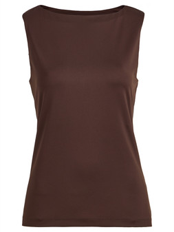 Tu Brown Polyamide Boat Neck Vest, £12.50