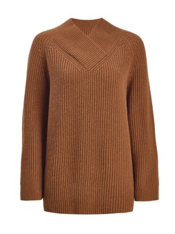 Tu Brown Premium Lambswool Envelope-Neck Jumper £35copy