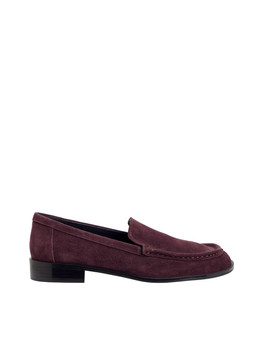 Tu Burgundy Suede Swung-Toe Loafer £32