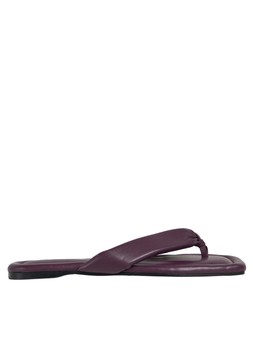 Tu Dark Purple PU Toe Post Sandals, £16
