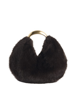 Tu Faux Fur Clutch with Gold Handle, £18