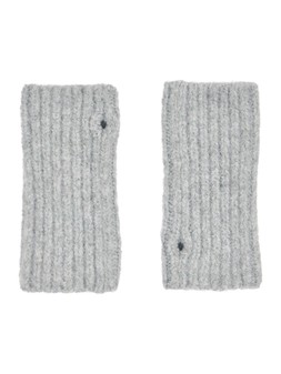 Tu Grey Fingerless Gloves, £9