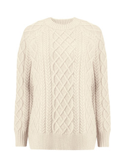 Tu Neutral Chunky Oversized Cable Jumper £30