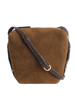 Tu Tan Croc Faux Suede Boxy Cross-Body Bag, £16