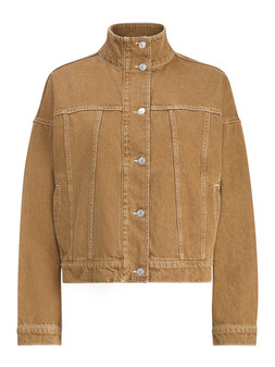 Tu Tobacco Denim Funnel-Neck Trucker Jacket Co-ord £32