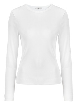 Tu White Modal Rib Long-Sleeve Top £9