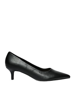 Tu Black Faux Leather Court Shoes, &pound;20