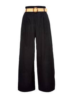 Tu Black Wide Poplin Trousers, &pound;20