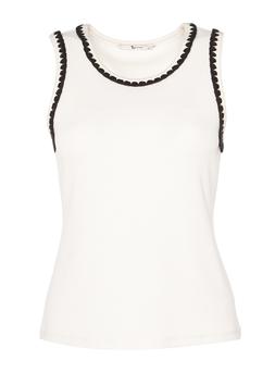 Tu Cream Crochet Vest Top, &pound;10