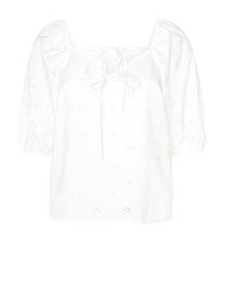 Tu White Broderie Puff Sleeve Top, &pound;20