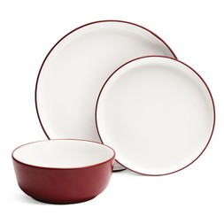 Habitat 12pc Dinner Set Two Tone Red, £32, 7449176