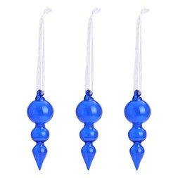 Habitat 3pk - Blue Glass Finials, £6, 7673650 2