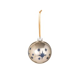 Habitat 4pk - Silver & Navy Shatterproof Printed Stars, £5, 7574481 2