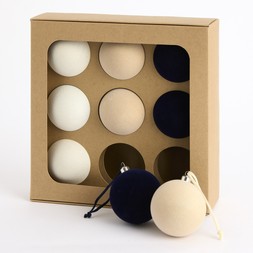Habitat 9pk - Velvet Timeless Baubles, £6, 7270273 7
