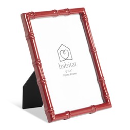 Habitat Bamboo Effect Frame 5X7 Red 7849051 £6