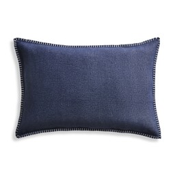 Habitat Blanket Stitch Oblong Cushion 40x60 Blue Black, £14, 7122613 2
