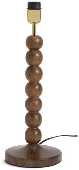 Habitat Bobbin Mango wood base only table lamp, £26, 5020975 2