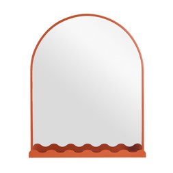 Habitat Burnt Orange Metal Mirror With Shelf 7731372 £35