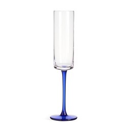 Habitat Colour Stem Champagne Flute Blue 4Pk 7895672 £17