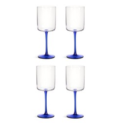 Habitat Colour Stem Wine Glass Blue 4Pk 7821000 £17 1