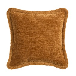 Habitat Fringed Chenille Cushion 43X43 Umber 7815690 £12