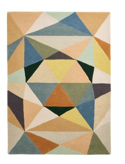 Habitat Geometric Patch Wool Rug 120 X 170 7877724