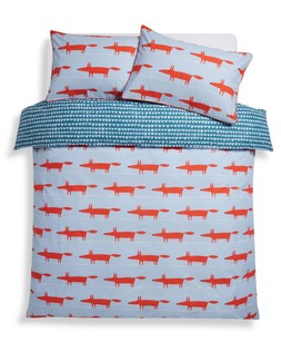 Habitat x Scion Family Mr Fox Bedset Light Blue, From &pound;24