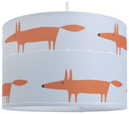 Habitat x Scion Family Mr Fox Drum Shade Blue 30cm, &pound;20
