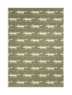 Habitat x Scion Scandi Mr Fox Printed Rug Green, From &pound;65