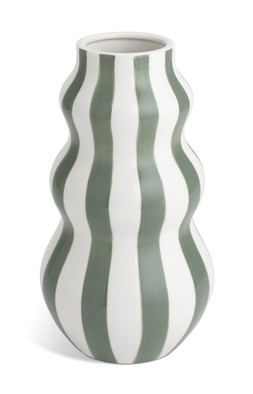 Habitat Hand Painted Stripe Vase Green, £14, 5028960 1
