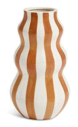 Habitat Hand Painted Stripe Vase Rust, £14, 4584261 1