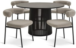 Habitat Jericho Black Table & 4 Oakie Chairs, £750, 7292543 2