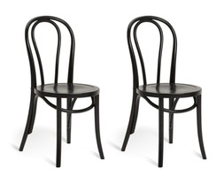 Habitat Larsa Black Chair Pair 4469991 £160
