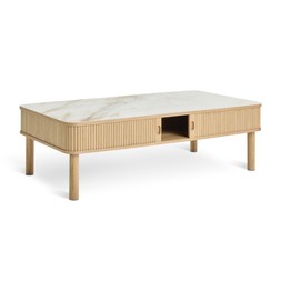 Habitat Lex Ceramic Coffee Table Oak 7357543 £340