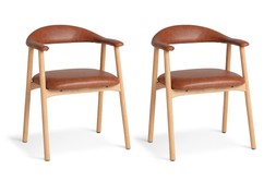Habitat Lex Tan PU Chair Pair, £280, 4464453 2