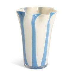 Habitat Milk Glass Handkerchief Blue Stripe 7894518 £20