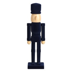 Habitat Navy Flocked Wooden Nutcracker, £15, 7660649 1