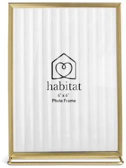 Habitat Reeded Glass Gold Frame on Stand - 4x6, £8, 5648742 2