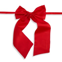 Habitat Satin Pink Red Bow Garland, £8, 7578566 2