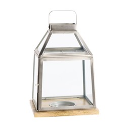 Habitat Silver & Wooden Small Lantern, £14, 7744194 1