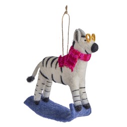 Habitat Single Dec - Felt Sledging Zebra, £5, 7319330 3
