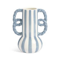 Habitat Stripe Vase With Wavy Handles 7803365 £10